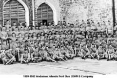 1899-1902 Andaman Islands Port Blair 2DWR B Coy Unit Photo