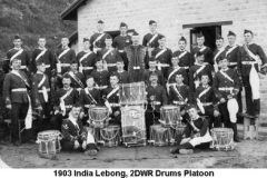 1903 India Lebong 2DWR Drums Platoon