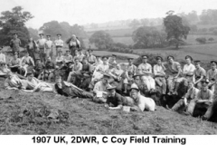 1907 UK 2DWR C Coy Field Training