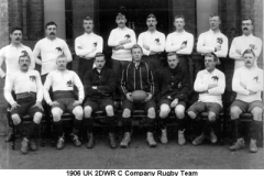 1910 UK 2DWR Regimental Rugby Team