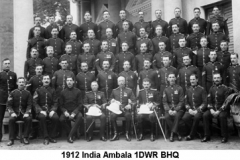 1912 India Ambala 1DWR BHQ