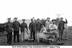 1914-1918c Belton Park Grantham 8DWR Fatigue Party