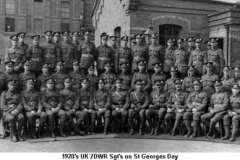 1920s UK 2DWR Sgts on St Georges