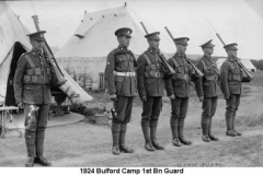 1924 Bulford Camp 1st Bn Guard