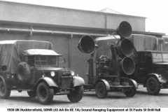 1938 UK Huddersfield 5DWR (43 AA Bn RE TA) Sound Ranging Equipment at St Pauls St Drill Hall
