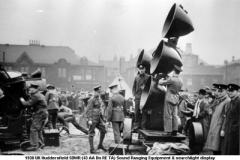 1938 UK Huddersfield 5DWR (43 AA Bn RE TA) Sound Ranging Equipment & searchlight display