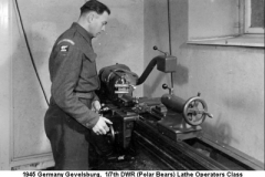 1945 Germany Gevelsburg Lathe Operators Course