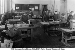 1945 Germany Gevelsburg Woodwork Course