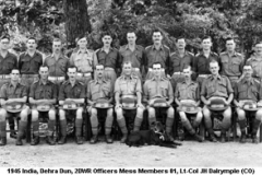 1945 India Dehra Dun Officers Mess Members 01 Lt-Col JH Dalrymple