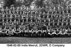 1946-02-00 India Meerut 2DWR D Company