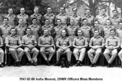 1947-02-00 India Meerut 2DWR Officers Mess Members
