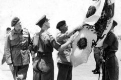 1947 India Dehli 2DWR Lord Montgomery Inspecting The Honorary Colours