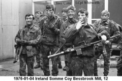 1976-01-04 Ireland Somme Coy Bessbrook Mill 12a Names