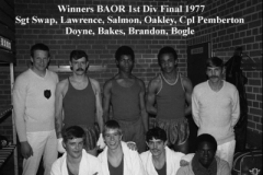 1977 Germany BAOR Boxing Championships 1DWR Winners