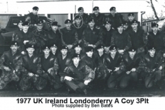 1977 UK NI Londonderry A Coy 3 Plt