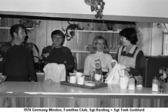 1978 Germany Minden Families Club Sgt Harding + Sgt Tosh Goddard