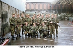 1980s UK NI Lt Holroyd & Platoon
