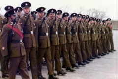 1981 UK Catterick Presentation of new Colours - March Past CSM Basu on the Left
