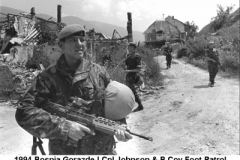 1994 Bosnia Gorazde LCpl Johnson & B Coy Foot Patrol