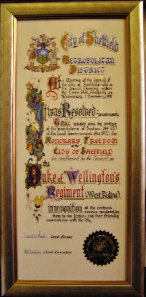Sheffield Freedom Scroll 2006