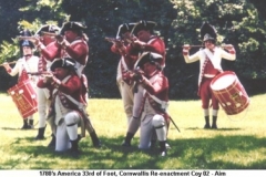 1780s America US 33rd of Foot Cornwallis Coy - Aim