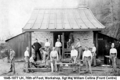 1845-1877 UK 76th of Foot Workshop Sgt-Maj W Collins (F Centre)