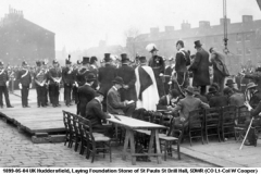 1899-05-04 UK Laying Foundation Stone St Paul St Drill Hall 5DWR