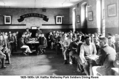 1920-1930c UK Halifax Wellesley Park Soldiers Dining Hall