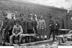 1920c UK Halifax Wellesley Park  Depot Fatigue Party