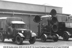 1938 UK Huddersfield 5DWR (43 AA Bn RE TA) Sound Ranging Equipment at St Pauls St Drill Hall