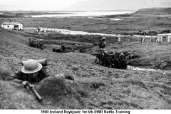 1940 Iceland Reykjavic 1st 6th DWR Battle Training