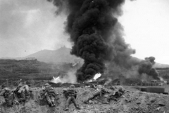 1942 Pantelleria Island 1DWR men of A Coy Advancing towards Semaphore Hill