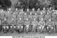 1943 2DWR Officers prior to Going to Burma