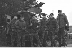 1976-04 Ireland Portadown Alma Coy Culvert Bomb 08 A Coy Pte Hepworth MM on Left