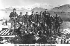 1990 Falklands South Georgia Capt R Best & Recce Platoon