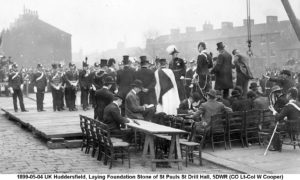 1899-05-04 UK Laying Foundation Stone, St Paul St Drill Hall 5DWR