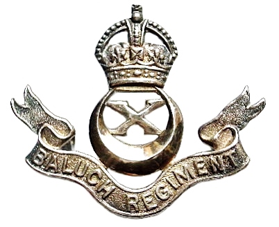 Baluch Regiment Cap Badge 1945-56